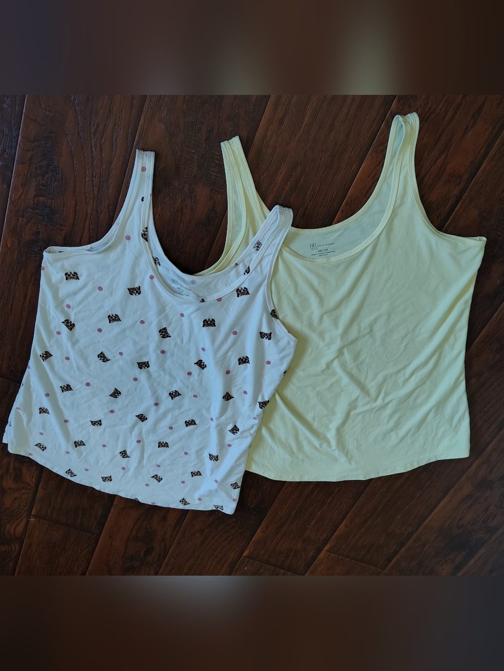 NOBO cats and yellow matching Tank tops Size XXL